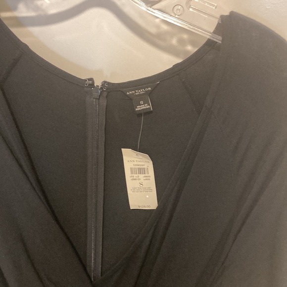 Long Sleeve Black Wrap Dress 👗,size-S, 93% Rayon, 7% Spandex,Never worn - Picture 4 of 12